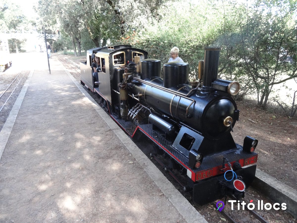 Tren de Palau, Parc de l'Hostal del Fum, Tren en miniatura per fer una volta al parc