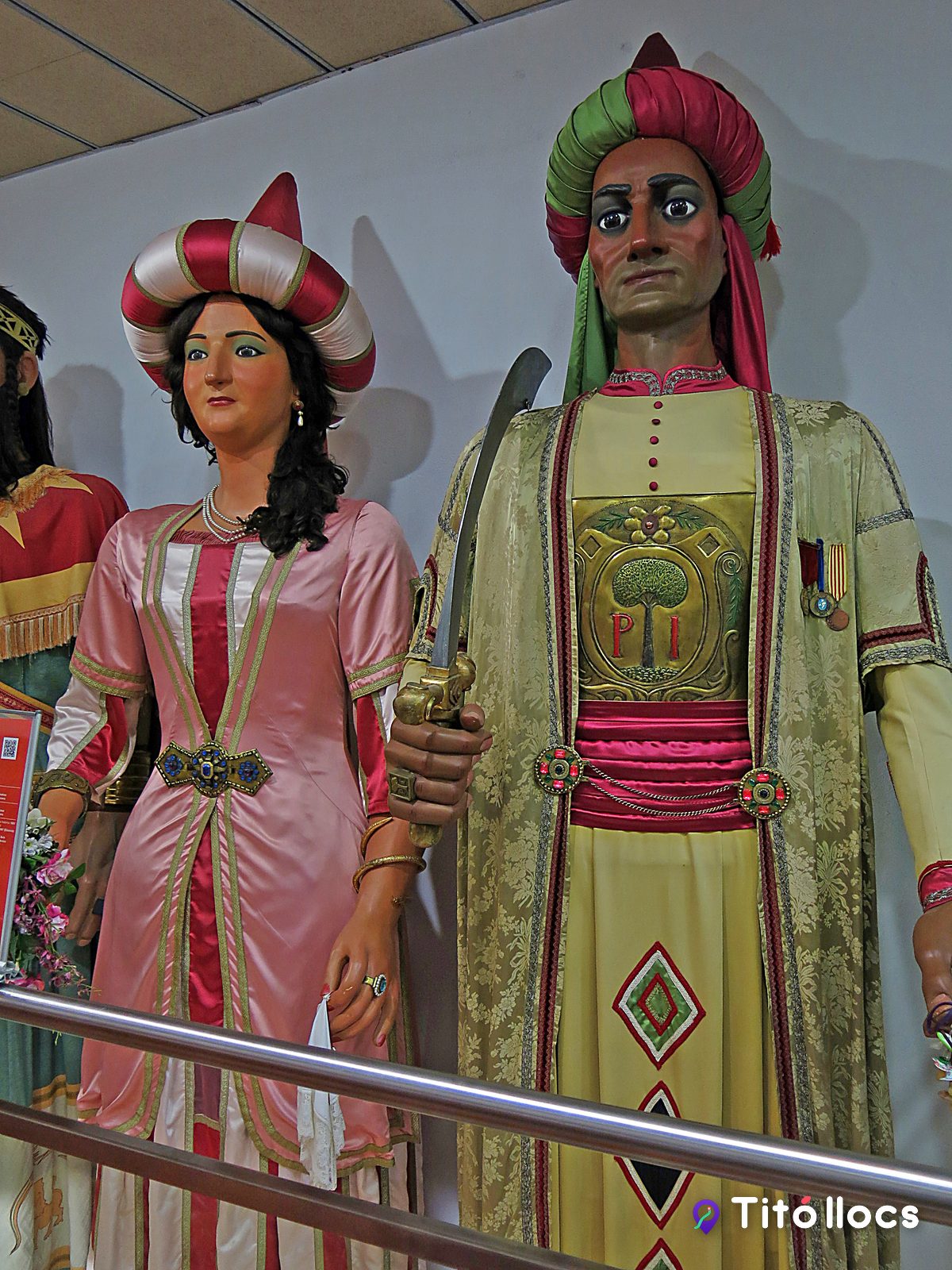 Els Gegants del Pi exposats a La Casa dels Entremesos de Barcelona