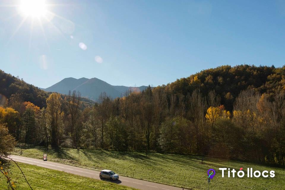 Paisatge de tardor al Montseny, vora el Masvidal a Viladrau