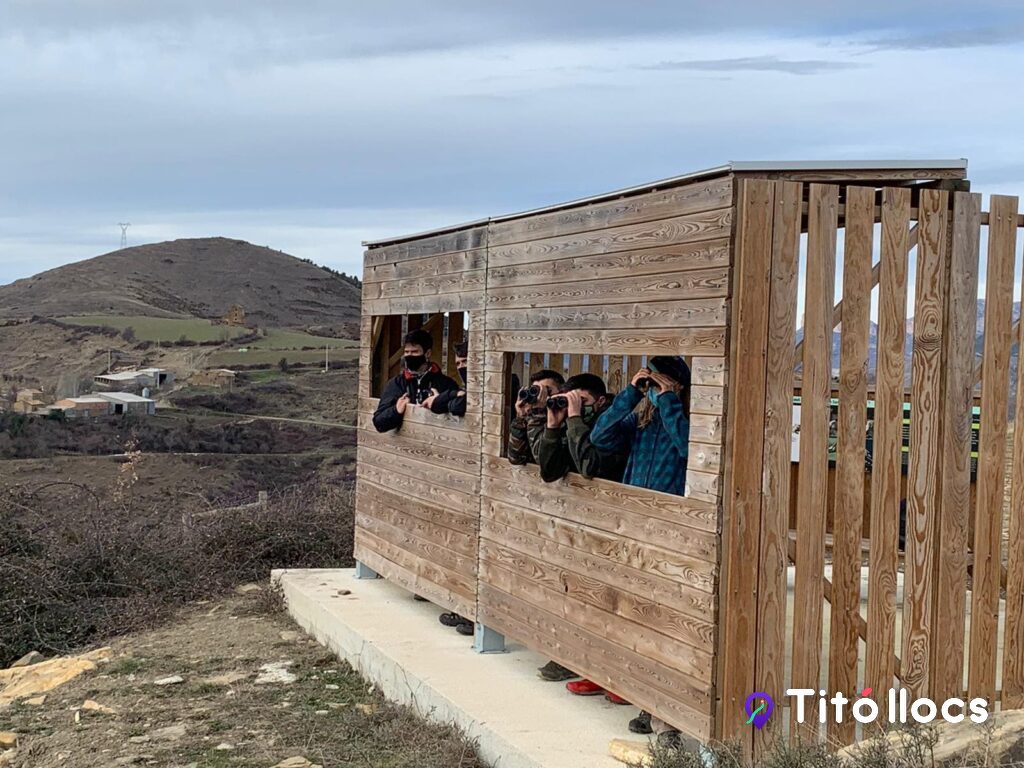 Hide d'observació fotogràfica del menjador dels voltors, al Pallars Jussà