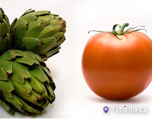 Carxofes i tomàquets de l'hort, productes de l'Horta Marcó